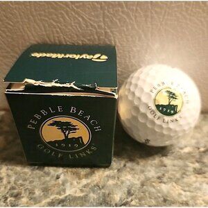 Pebble Beach Golf Links in Box  Logo Ball  by TaylorMade NEW